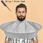 Peleryny fryzjerskie - TEMU Składany kapelusz do strzyżenia z 1 czarnym grzebieniem - Regulowany zamknięcie szyi, lekki i oddychający - Idealny do salonu i użytku domowego, - miniaturka - grafika 1