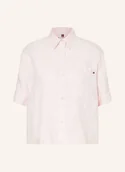 Koszule damskie - Tommy Hilfiger Koszula Z Lnu rosa - TOMMY HILFIGER - miniaturka - grafika 1