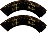 Sylwester - Papilotki na babeczki Sparkling Happy New Year - 6 szt. - miniaturka - grafika 1