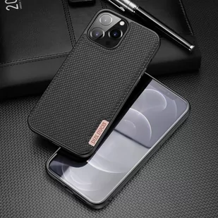 Dux Ducis Fino etui pokrowiec pokryty nylonowym materiałem iPhone 13 Pro Max czarny - Etui i futerały do telefonów - miniaturka - grafika 2