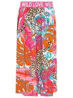 Spódnice - Zwillingsherz Spódnica w kolorze turkusowo-beżowo-różowym - miniaturka - grafika 1