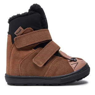 Śniegowce Mrugała MALI 7151/4-34 Brązowy - Buty dla dziewczynek - miniaturka - grafika 1