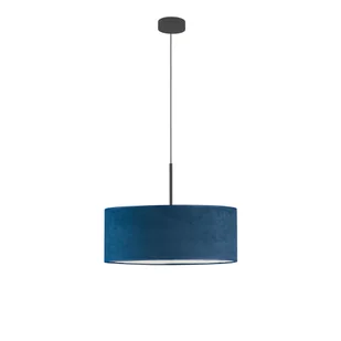 Nowoczesny żyrandol do jadalni SINTRA VELUR fi - 50 cm kolor granatowy - Lampy sufitowe - miniaturka - grafika 1