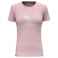 Koszulki i topy damskie - SALEWA KOSZULKA PURE HEART DRY 00-0000028638_6590 r M - miniaturka - grafika 1