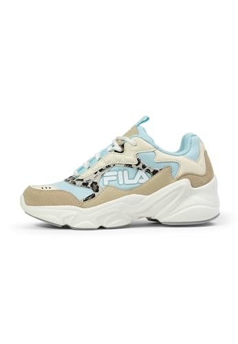 FILA Collene Logo Kids Sneakersy dziewczęce, Antique White Blue Glow, 28 EU