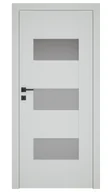 Drzwi wewnętrzne - Dre Drzwi Wewnętrzne Z Szybą Solte 3 Okleina Jasna Szara Mat - miniaturka - grafika 1