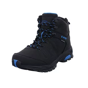 Hi-Tec Męskie buty trekkingowe Raven Mid Wp High Rise, Czarny czarny niebieski 21-44 EU - Buty trekkingowe męskie - miniaturka - grafika 1