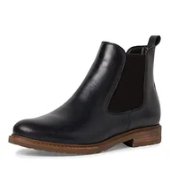Kozaki damskie - Tamaris Damskie kozaki 1-1-25056-41 Chelsea, Navy Leather, 38 EU - miniaturka - grafika 1