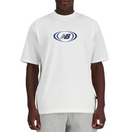 Koszulki męskie - Koszulka New Balance MT41600WT - biała - miniaturka - grafika 1