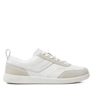Sneakersy męskie - Sneakersy Calvin Klein Low Top Lace Up Lth Mix HM0HM00851 Biały - miniaturka - grafika 1