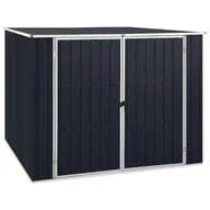 Altany ogrodowe - vidaXL Szopa ogrodowa, antracytowa, 195x198x159 cm, stal galwanizowana - miniaturka - grafika 1