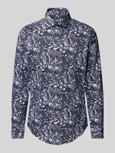 Koszula biznesowa o kroju slim fit z kołnierzykiem typu kent - Koszule męskie - miniaturka - grafika 1
