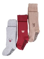 Rajstopy - Rajstopy dziewczęce bawełniane we wzory z ABS 3PAK 104-110 YOCLUB - miniaturka - grafika 1