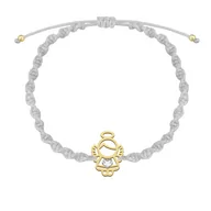 Biżuteria dla dzieci - Pozłacana Bransoletka I Komunia Święta Aniołek - miniaturka - grafika 1