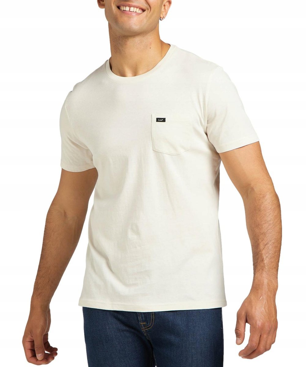 T-shirt Lee POCKET TEE 112320042 L63JFQNQ Ecru L