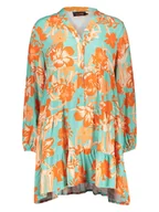 Sukienki - miss goodlife Sukienka w kolorze turkusowo-pomarańczowym - miniaturka - grafika 1