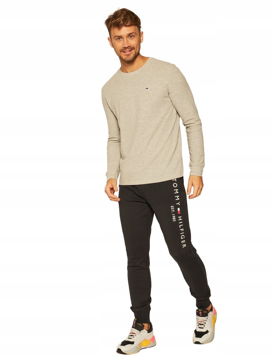 TOMMY HILFIGER SPODNIE DRESOWE CZARNE MĘSKIE M 12FA