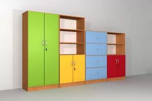 Zestaw szafek szkolnych Nr 3 - Meble do szkół i przedszkoli - miniaturka - grafika 1