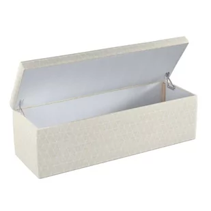Dekoria.pl Dekoria.pl Skrzynia tapicerowana trójkąty na beżowo-lnianym tle 120 × 40 × 40 cm Sunny 526-143-49 - Pufy i podnóżki - miniaturka - grafika 1