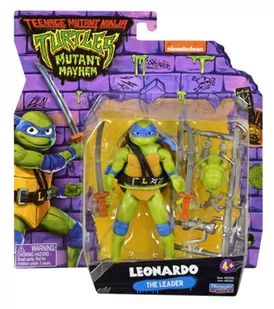 Wojownicze Żółwie Ninja Movie Mutatnt Mayhem podstawowa figurka akcji LEONARDO BASIC FIGURE - Figurki dla dzieci - miniaturka - grafika 1