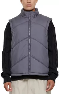 Garnitury - Urban Classics Męska kamizelka Arrow Puffer Vest, ciemny., 3XL - grafika 1