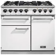 Kuchenki gazowo-elektryczne - Kuchnia gazowo-elektryczna FALCON Deluxe 100 Biały szczotkowany nikiel - miniaturka - grafika 1