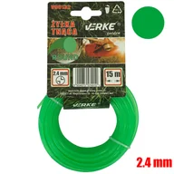 Akcesoria do kos i kosiarek - ŻYŁKA TNĄCA DO KOS I PODKASZAREK 2,4 MM 15 MB VERKE V90132 OKRĄGŁA - miniaturka - grafika 1