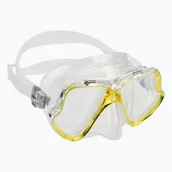 Maski do nurkowania - Maska do snorkelingu Mares Wahoo yellow/clear - miniaturka - grafika 1