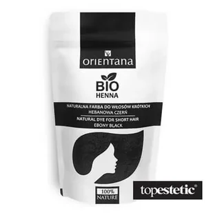 Orientana Bio henna HEBANOWA CZERŃ Rozmiar 50g - Farby do włosów i szampony koloryzujące - miniaturka - grafika 2