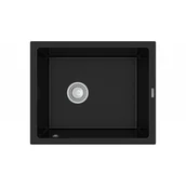 Zlewozmywaki - Mexen Pedro zlewozmywak granitowy 1-komorowy 560 x 460 mm, czarny - 6508561000-77 - miniaturka - grafika 1