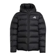 Kurtki i płaszcze dla chłopców - adidas Uniseks - dzieci SYNTHETIC DOWN JACKET, Black/Black/White, 11-12 Years - miniaturka - grafika 1