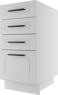 Bergamo Szafka Dolna D4E/40 Hettich Biały Mat - Meble kuchenne - miniaturka - grafika 1