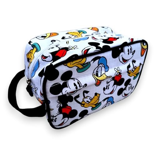 Disney Torba podróżna w stylu vintage, wielokolorowa, 26 x 17 cm, Biały, 25_x_16_x_13_cm, Disney Wielokolorowy
