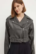 Kurtki damskie - Pepe Jeans ramoneska AMALIA damska kolor szary przejściowa PL402422 - miniaturka - grafika 1