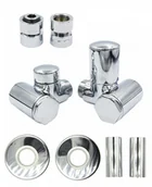 Zawory i kraniki - Zawór regulacyjny Integra prawy GW1/2 chrom All in One - miniaturka - grafika 1