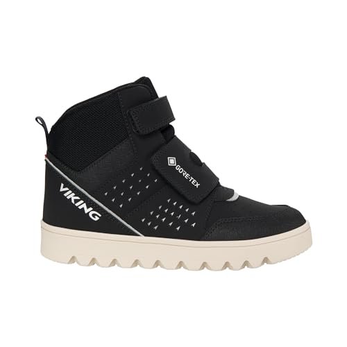 Viking Fleek Warm GTX 3V śniegowce, czarne, 0,5 UK, Czarny, 0.5 UK Narrow