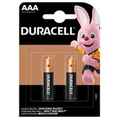 Baterie i akcesoria - Baterie Alkaliczne Duracell Basic AAA LR03 Blister 2szt - miniaturka - grafika 1