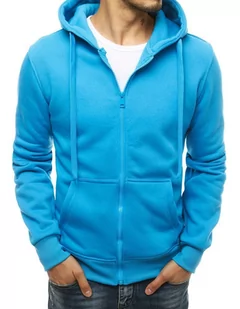 Bluza męska z kapturem jasnoniebieska Dstreet BX4689-M - Bluzy męskie - miniaturka - grafika 1