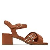 Sandały damskie - Sandały Jana 8-28366-42 Brązowy - miniaturka - grafika 1