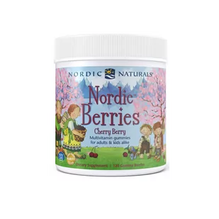 Nordic Naturals Nordic Berries Multiwitamina 120 żelek Nordic Naturals 8674-484F4 - Witaminy i minerały - miniaturka - grafika 1