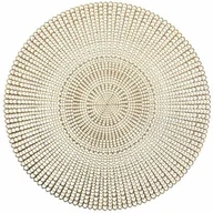 Obrusy i serwetki - Zeller Podkładka ochronna dekoracyjna mata na stół kolor złoty 41 cm 26818 - miniaturka - grafika 1