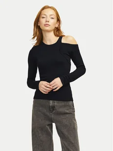 JJXX Bluzka Milani 12261586 Czarny Slim Fit - Bluzki damskie - miniaturka - grafika 1