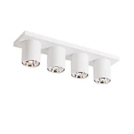 Lampy sufitowe - QAZQA Nowoczesny reflektor sufitowy biały 4-punktowy - Tubo - miniaturka - grafika 1