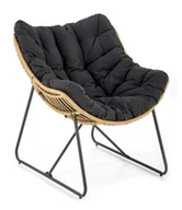 Fotele - Rattanowy fotel wypoczynkowy w stylu boho M7-D29 - miniaturka - grafika 1