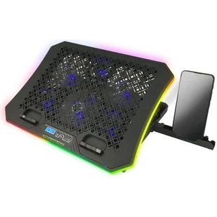 Esperanza PODSTAWKA CHŁODZĄCA GAMING Z PODSTAWKĄ NA TELEFON RGB GALERNE EGC109 - Torby na laptopy - miniaturka - grafika 1