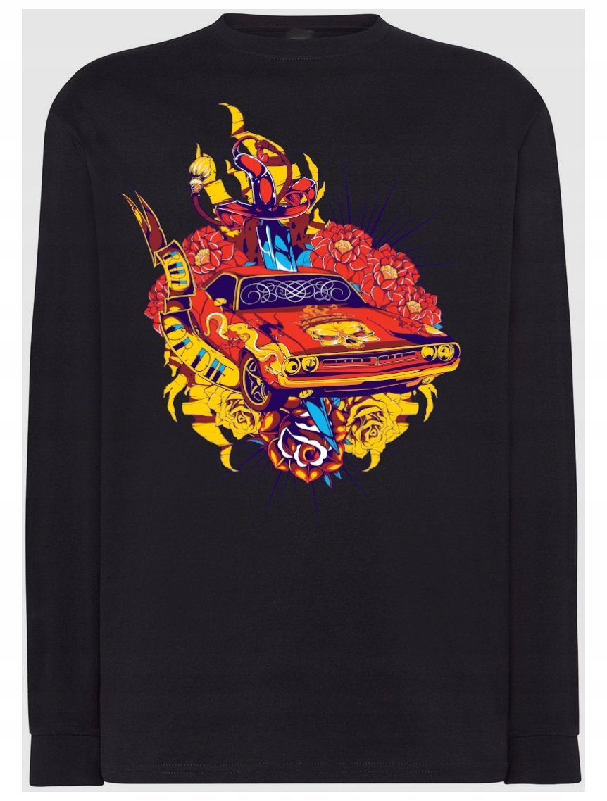 Longsleeve męski nadruk Ride or Die Rozm.XS