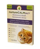 Suplementy i witaminy dla kotów - Meridian Animal Health NurtureCalm 24/7 Feline Pheromone Collar obroża uspokająca dla kota 39011-uniw - miniaturka - grafika 1