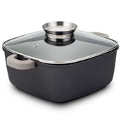 Garnki - GARNEK KWADRATOWY GRANITOWY 24cm 5.4L NAVA FUNTZIO 128-101 - miniaturka - grafika 1