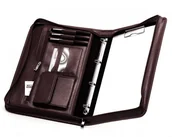 Teczki i aktówki - AKTÓWKA TECZKA NA DOKUMENTY BIWUAR A4 SOLOME #7 BRĄZOWA - miniaturka - grafika 1