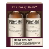 Zestawy kosmetyków damskich - Baylis&Harding The Fuzzy Duck Bergamot, Hemp&Sandalwood Mens Refreshing Duo Gift Set - miniaturka - grafika 1